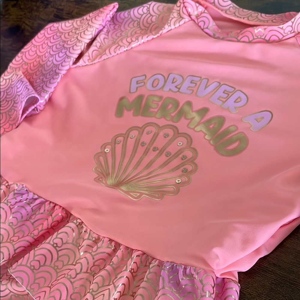 Magic Pink Shimmer Rashguard Swim Set - Picture 3 of 3